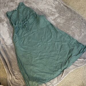 Magic linen sleeveless maxi dress